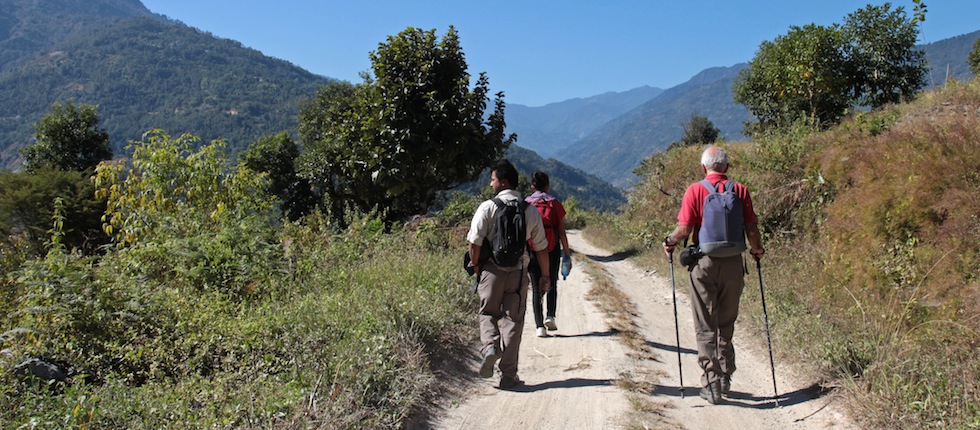 Walking in himalayas but Insider Tours
